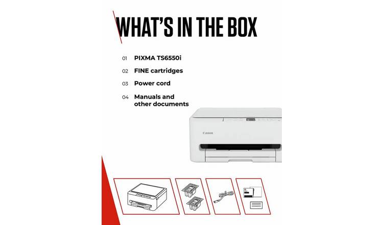Canon PIXMA TS6550i 3-in-1 Wireless Inkjet Printer