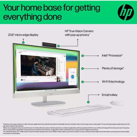 HP 24-cr0047na 23.8Inch i5 8GB 512GB All-in-one PC