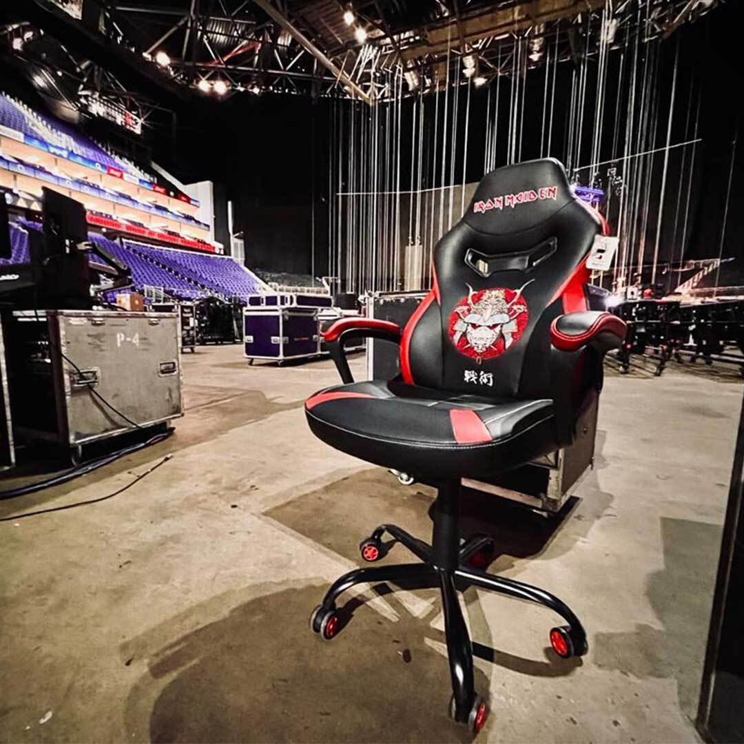 Subsonic Iron Maiden Junior Gaming Chair - Black and Red
