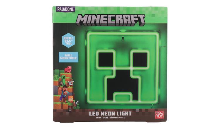 Minecraft Creeper LED Wall Light - Green