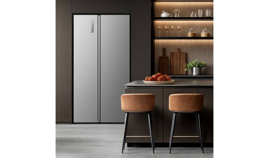 Hisense RS3P558NMFD American Fridge Freezer - Black