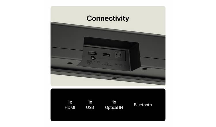 LG US30A 2.1Ch Bluetooth Sound Bar with Wireless Sub