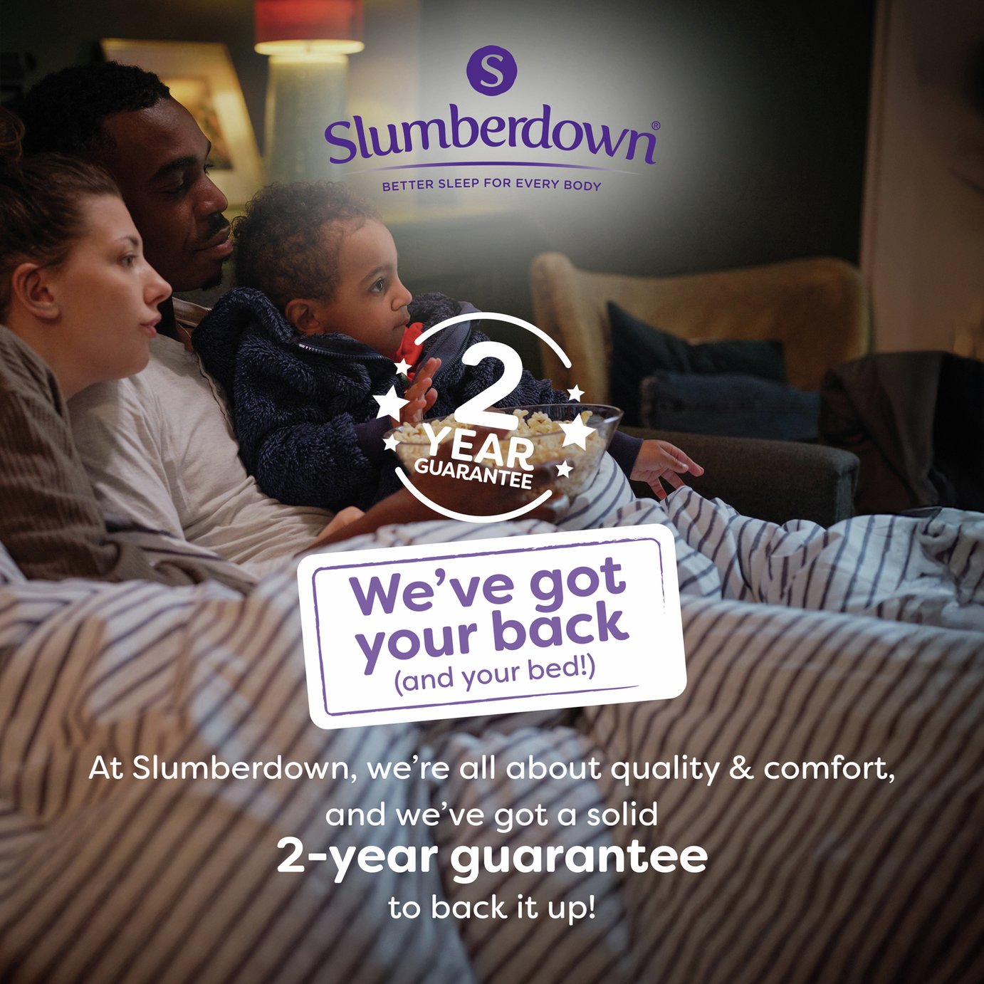 Slumberdown Soft & Huggable 7.5 Tog Duvet - Single