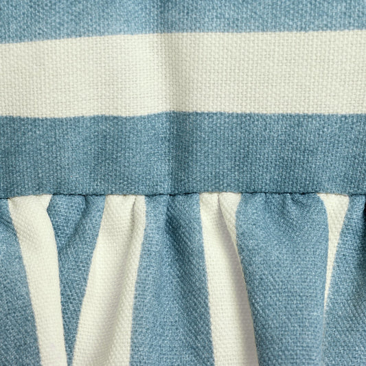 Argos Home Blue Striped Outdoor Cushion with Frill