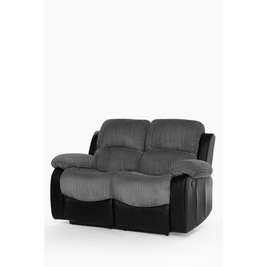 Canterbury Cord/Faux Leather Recliner 2 Seater Sofa