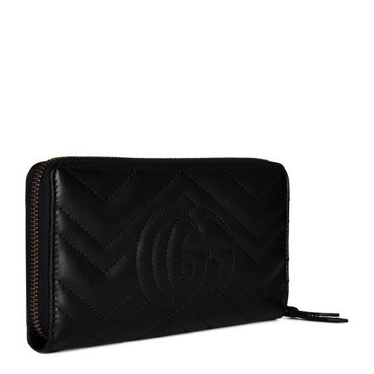 Women's Leather GG Marmont Zip Around Wallet