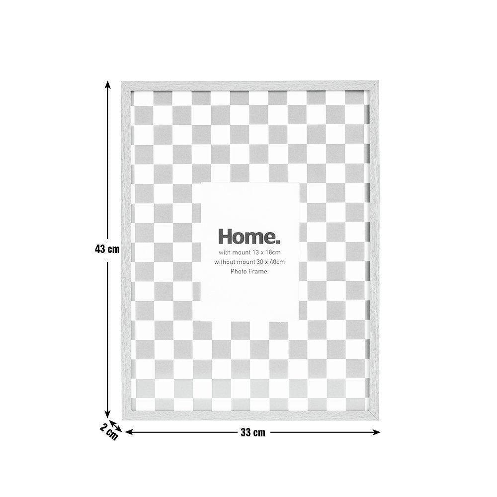 Argos Home Oversized Checkerboard Mustard Wooden Picture Frame - 5x7"