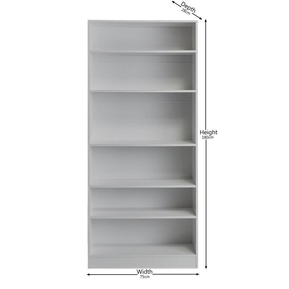 Homelife A Locke 6 Tier Bookcase