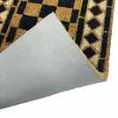 Mighty Mats Chequerboard Black Patio Doormat - 40x120cm