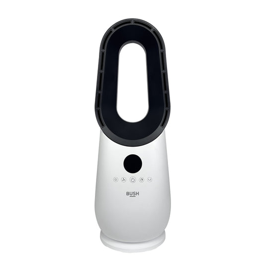 Bush Bladeless White and Black Desk Fan