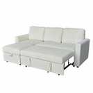 Aspire Nexis Left Hand Storage Chaise Sofa Bed- Natural