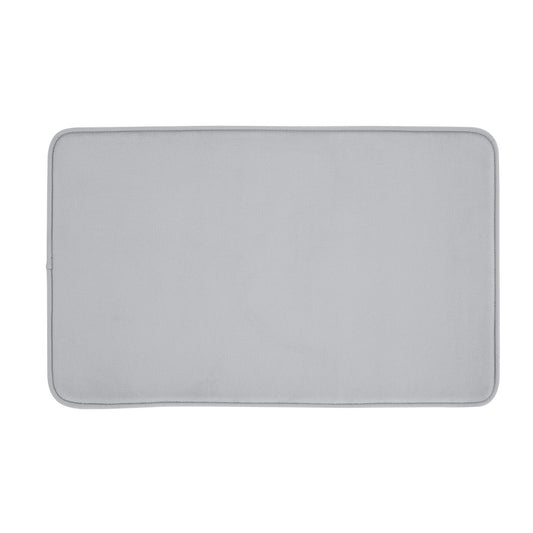 Catherine Lansfield Silver Memory Foam Bath Mat - 50x80cm