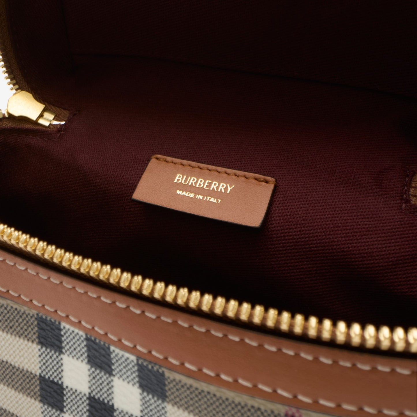 Mini Check Vanity Bag