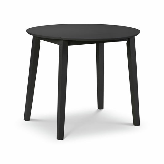 Julian Bowen Coast Ext 4 Seater Round Dining Table - Black
