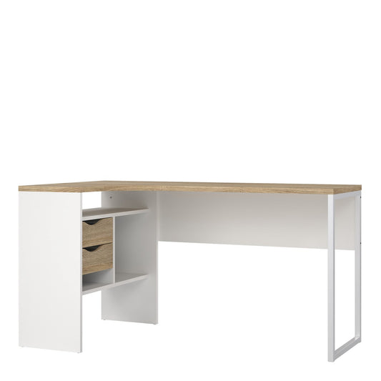 Furniture To Go Function Plus 2 Drawers Office Desk - White