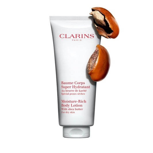 Clarins Moisture-Rich Shea Butter Body Lotion for Dry Skin