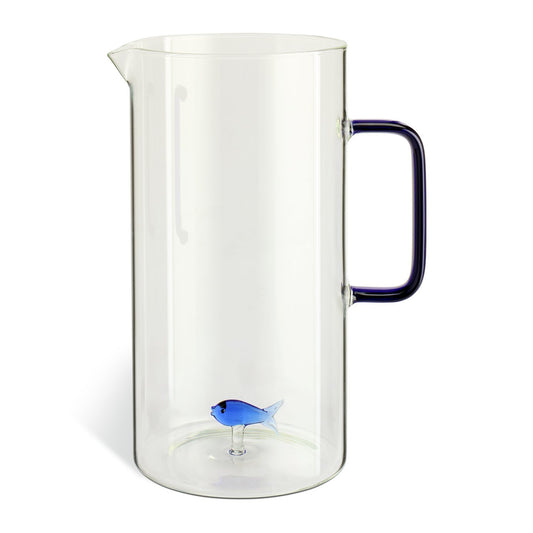 Argos Home Med Coastal Fish Jug - Blue