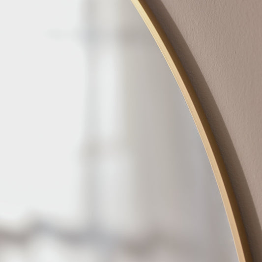 Habitat Overmantle Gold Aluminium Arch Wall Mirror - 100x75cm