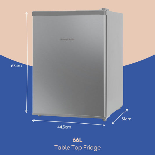 Russell Hobbs RH67TTLF0E1SS Table Top Fridge - Silver