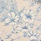 Habitat Botanical Print Eyelet Curtains - Blue - 117x137cm