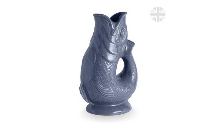 Wade Ceramic Clay Fish Jug 1.2L - French Grey