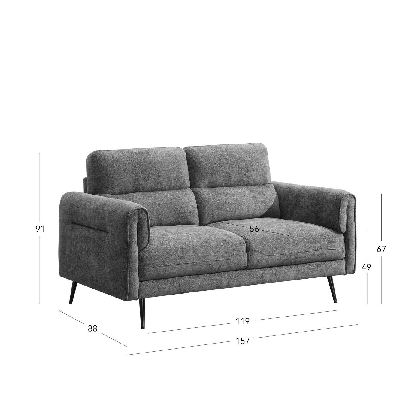Sofa Source Langley 2 Seater Sofa - Rust