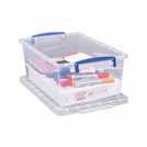 Really Useful Plastic Set of 3 Storage Boxes - Clear