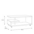 Furniture To Go Bailey Rectangular Coffee Table - Natural