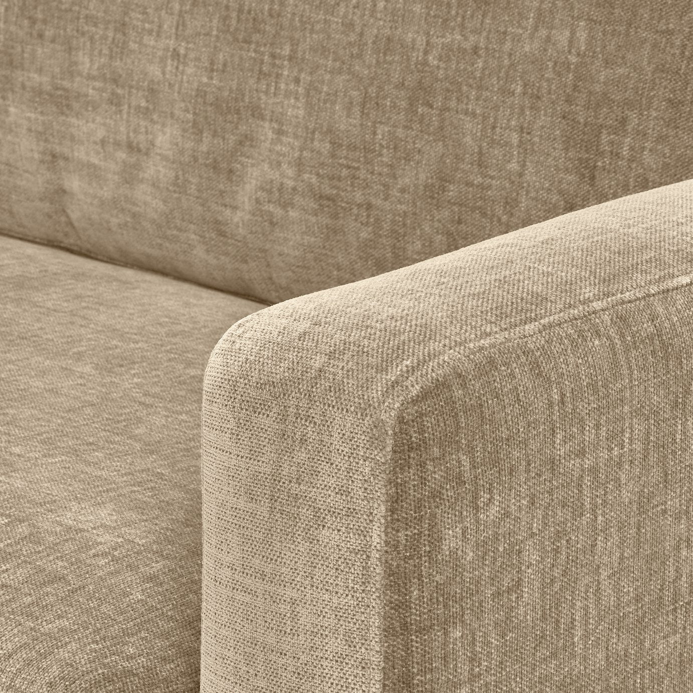 Habitat Della Fabric 3 Seater Sofa - Natural