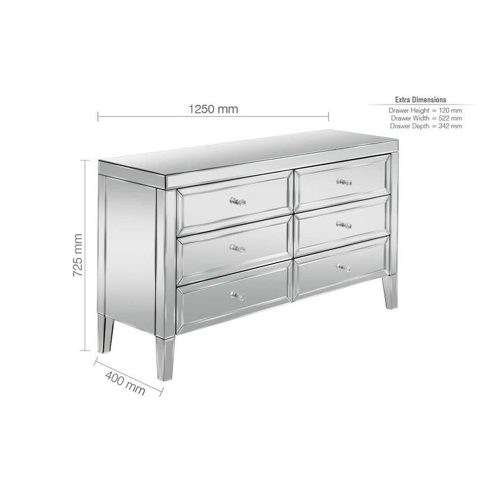 Birlea Valencia 6 Drawer Chest