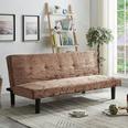 Single Crushed Velvet Sofa Bed Only
