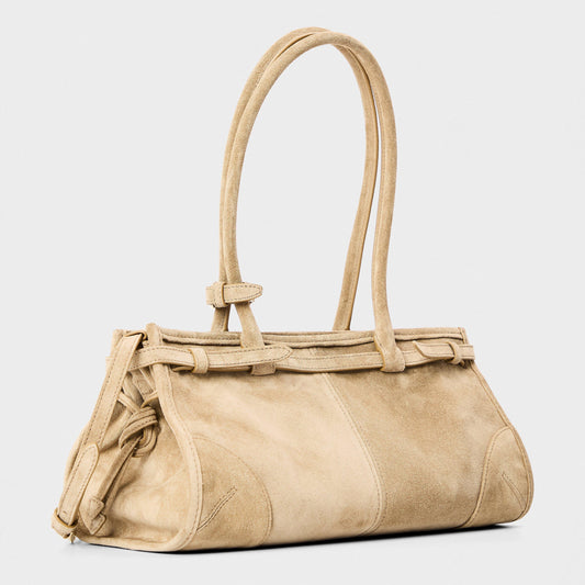 Prada Bonnie Medium Suede Handbag