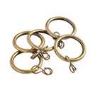Argos Home 20 Metal Curtain Rings - Antique Brass