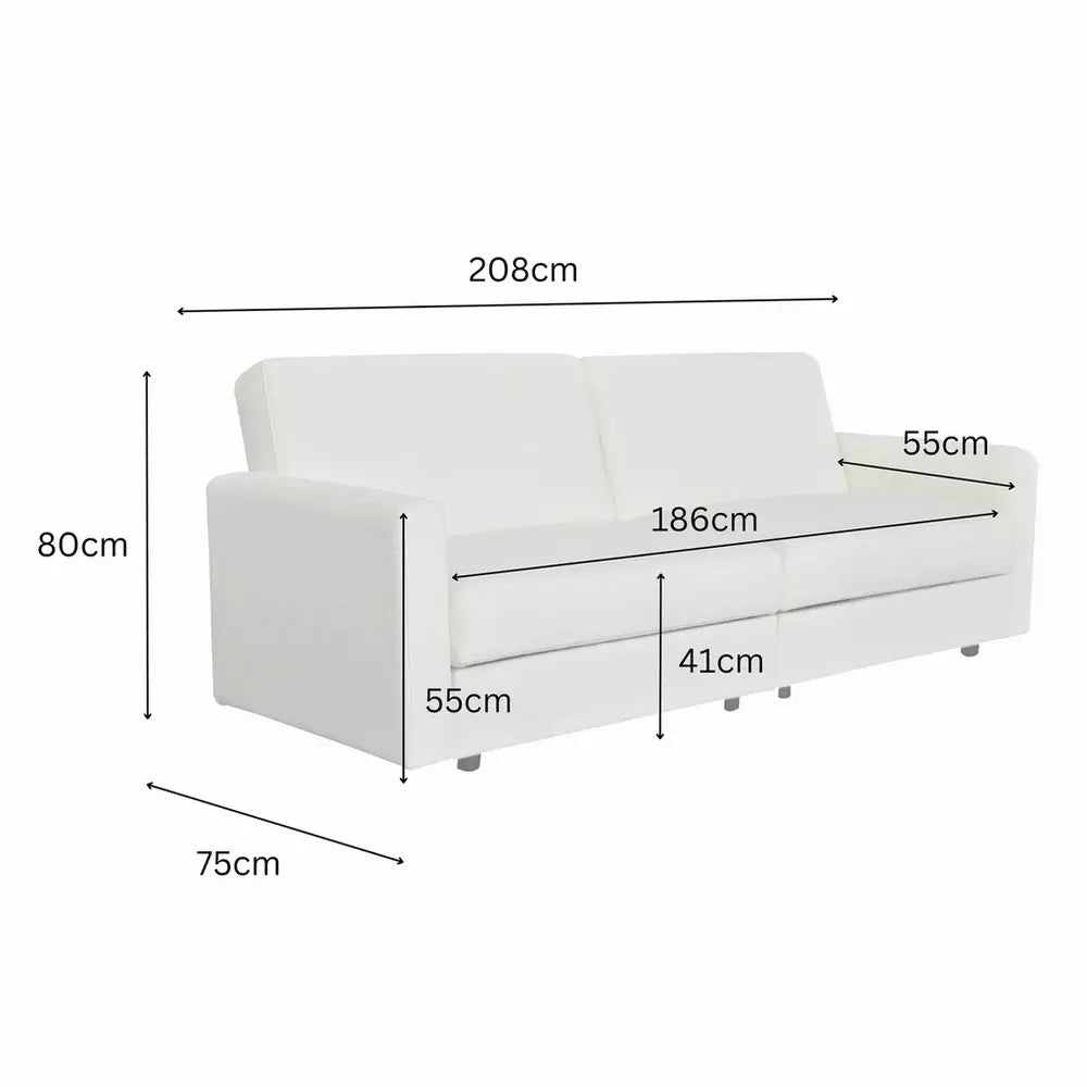 Aspire Vault 2 Seater Storage Sofa Bed - Charcoal