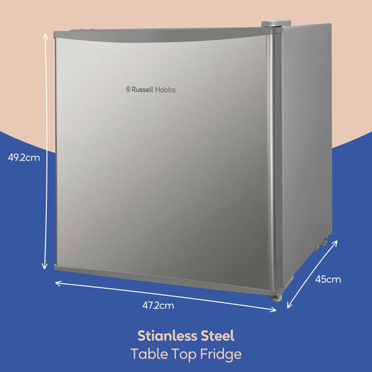Russell Hobbs RHTTF0E1SS Table Top Fridge - Silver