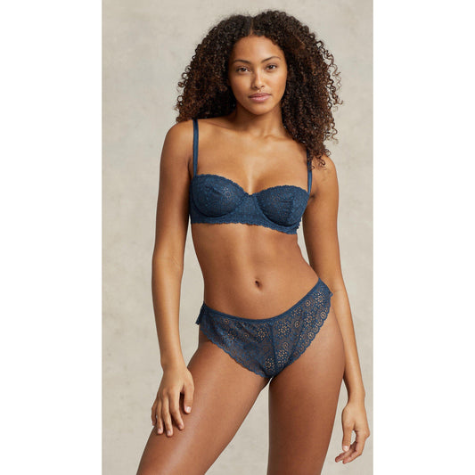 Polo Ralph Lauren Women's Eyelet Low Rise Tanga Brazilian Brief