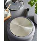 Morphy Richards 3 Piece Aluminium Saucepan Set - Grey