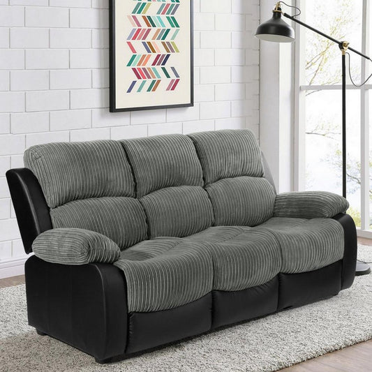 Banbury Faux Leather Cord 3 Seat Sofa