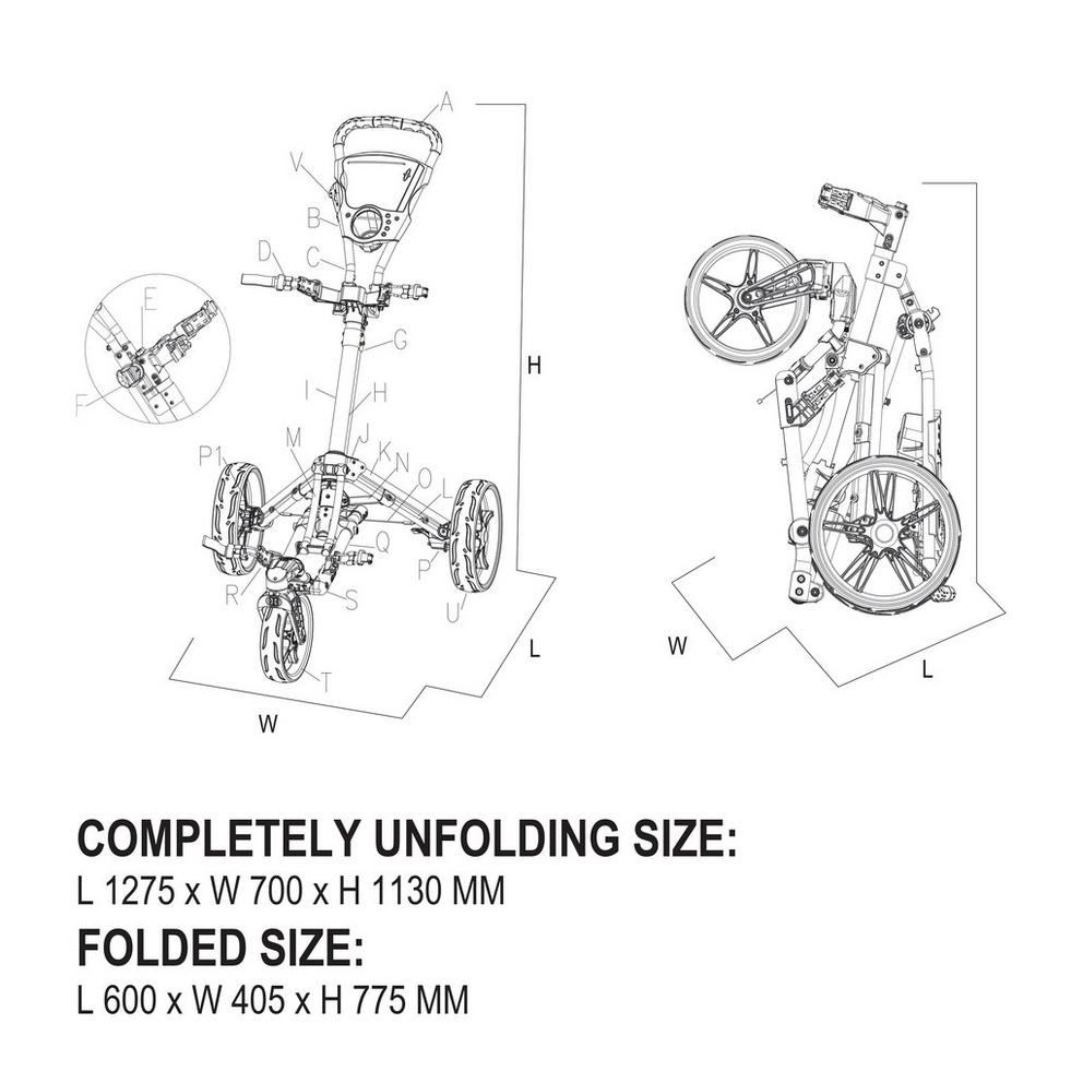 Slazenger 1 Click Golf Trolley