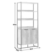 Habitat Nomad 2 Door Display Cabinet - Oak