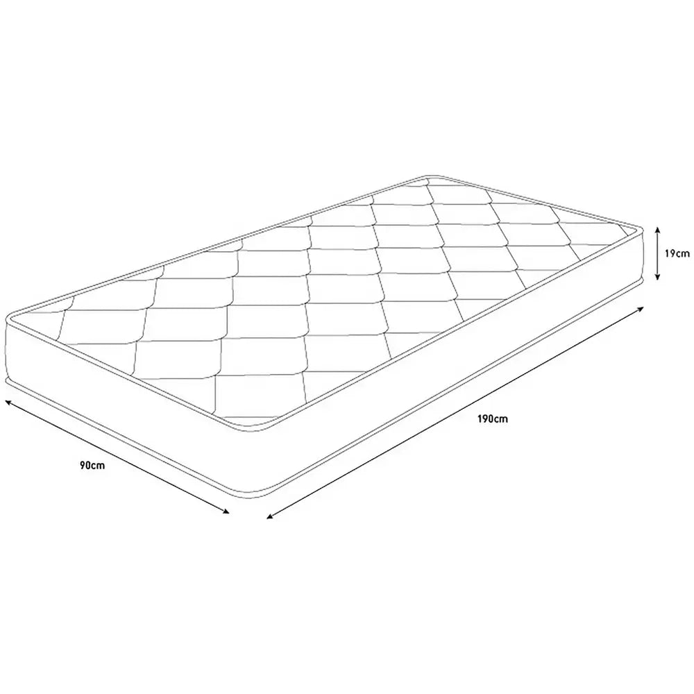 Argos Home Elmdon Sprung Comfort Rolled Single Mattress