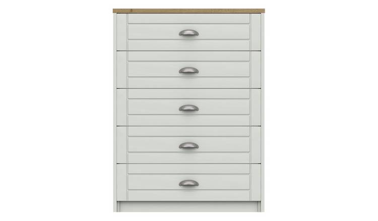 Kielder 5 Drawer Chest - White