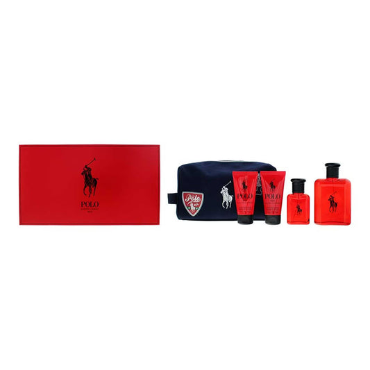 Ralph Lauren Polo Red 4 Piece Gift Set