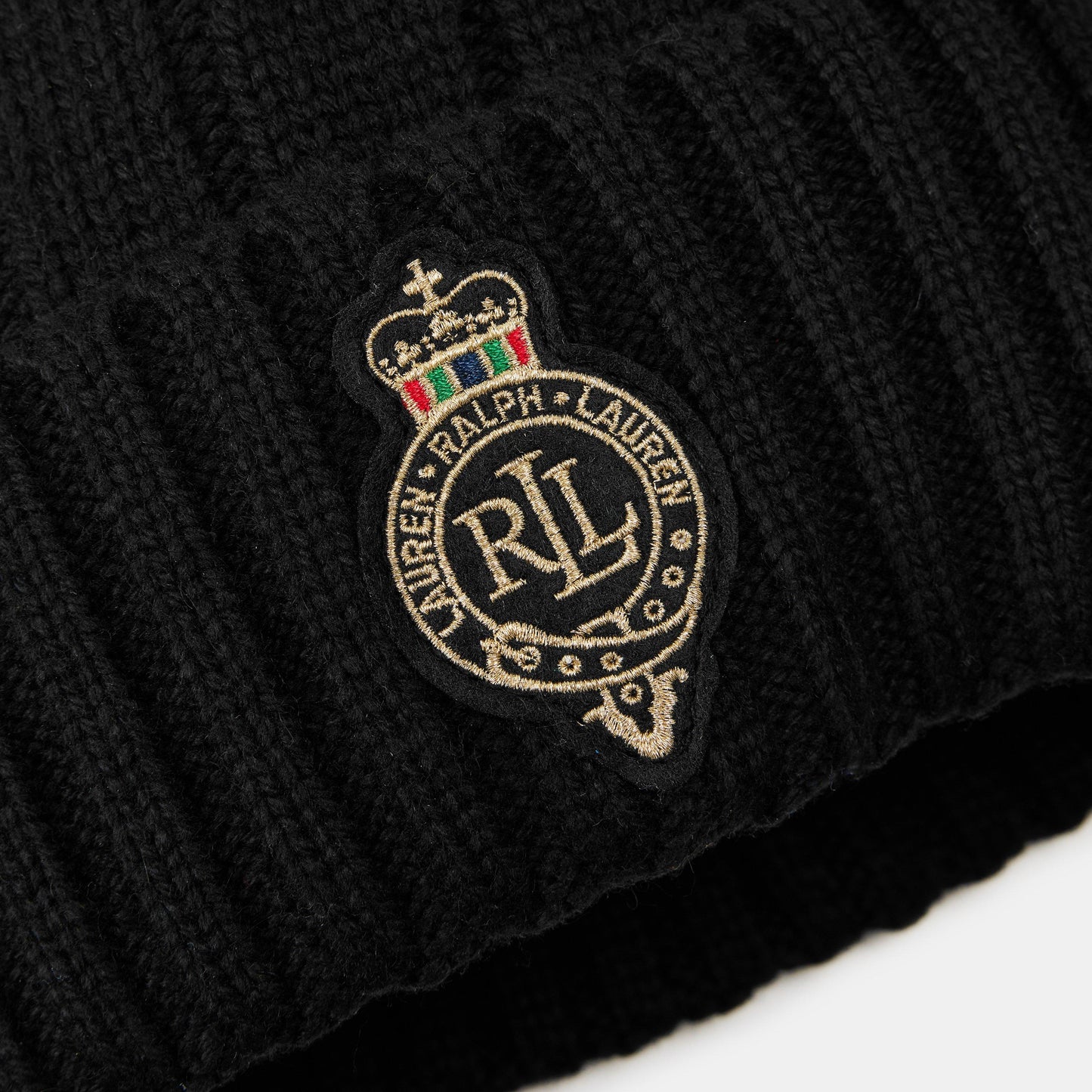 Lauren by Ralph Lauren Pom-Pom Cable-Knit Beanie