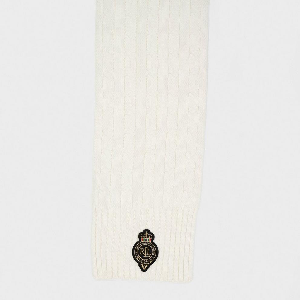 Lauren by Ralph Lauren Crest Cable-Knit Scarf