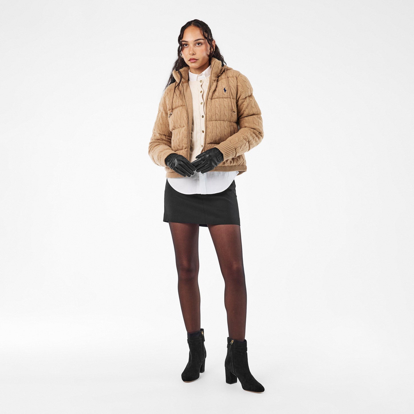 Lauren by Ralph Lauren Logo-Embossed Gloves