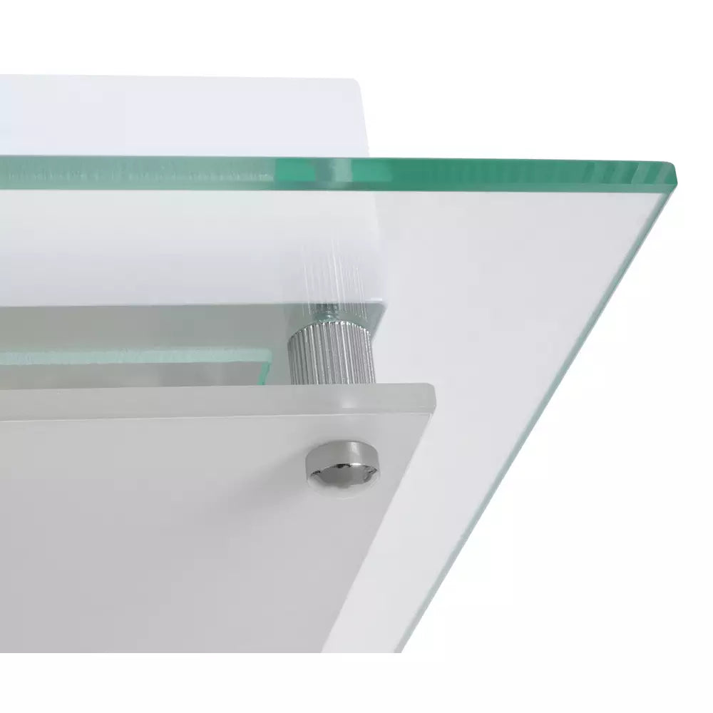 Argos Home Square Glass Bathroom Flush Ceiling Light - Clear