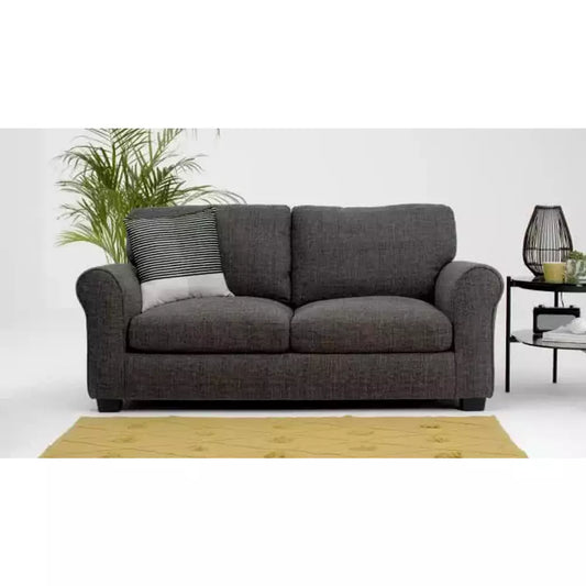 Argos Home Lisbon Fabric 2 Seater Sofa Bed - Charcoal