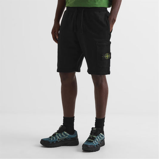 STONE ISLAND Men's Fleece Jogger Shorts