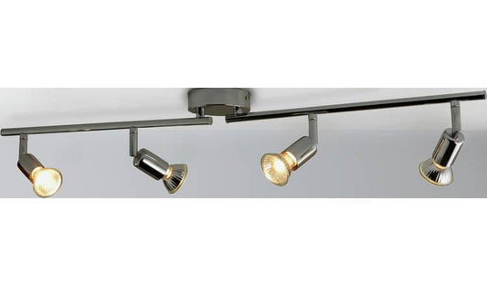 Argos Home Cromer 4 Spotlight Ceiling Bar - Chrome Plated